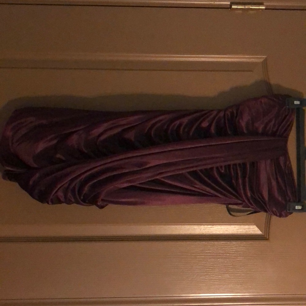 Purple short dress